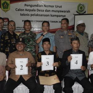 Penetapan Dan Pengundian Nomor Urut Calon Kepala Desa Cimanggu II