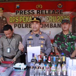 Operasi Pekat Semeru 2023, Polres Jombang Ungkap 64 Kasus