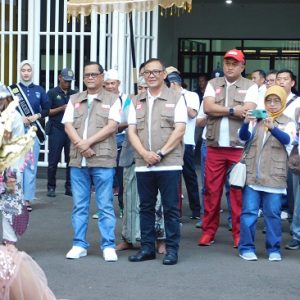 Zaenal Aripin Ketua DPC Laskar Anti Korupsi Pejuang 45 kabupaten Bogor Mengikuti Gelar Road Show Bus KPK 2023 , Tagline “ HAJAR SERANGAN FAJAR “ Di Stadion Olah Raga Pakansari, Cibinong.