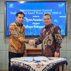 Tirta Asasta Depok,Gandeng Telkom Indonesia,Aktifkan Smart Water Meter Untuk 8000 SL